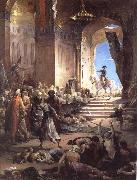 Henri Levy Bonaparte at the Great Mosque in Cairo USA oil painting artist